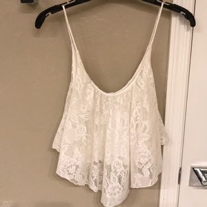 Poetry- Spaghetti strapped crop tank